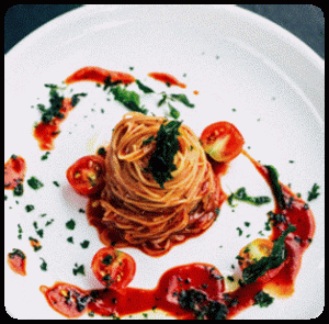Pasta in fresh tomato sauce Quick preparation